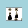 Dangle Chandelier Vintage Glitter Tassel Earrings For Women In Four Colors Are A Versatile Winter Accessory Drop Delivery Jewelry Dho9B