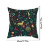 Pillow Textile 45x45cm Christmas Pillowcase Decorative Linen Cover For Sofa Printed Car Home Deco N4m1