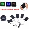 Men's Vests 1 Set USB Electric Heated Jacket Heating Pad Outdoor Themal Warm Winter Vest Pads for DIY Clothing Outdoot Hiking 221121