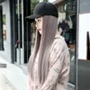 Ball Caps 202211-shi Drop Fashion Hat Patchwork Long Straight Hair Lady Baseball Bomber Women Leisure Visiere Cap