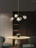 Hanglampen koperen kristal kroonluchter eetkamer eenvoudige levende kunst deco lamp
