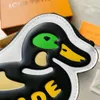 cuero N60388 NIGO Duck Change Soptor de la tarjeta Cadena de llave NUEVO estilo