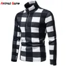 Pulls pour hommes 5 styles chauds à manches longues mode col montant fermeture éclair décontracté 221121