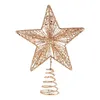 Decorazioni Natalizie Decorazioni Natalizie Albero Top Star Toppers Topper Gold Sier Red Xmas Ornament For Party Treetop Decoration Dr Dh2Tm
