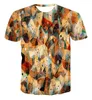 Мужские рубашки T 2022 3D-печать персонализированная фирменная футболка для геометрии часов Fashion Street Street Summer Summer-рукав Top XXS-6XL