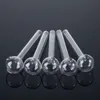 Clear Round Ball Shape Smoking Pipes Pyrex Glass 3 Types Length Handful Pipe Mini Accessories Oil Burner With Bubbler Hookahs Water Bongs SW38