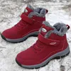 Boots l￤der m￤n kvinnor skor vattent￤t st￶vel man plysch h￥lla varm utomhus fotled milit￤r stridsvandring p￥ is sneakers 221119