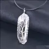 Подвесные ожерелья Qimoshi Handwound Crystal Crystal Colund Colund Collect Contance Conting Collece Hexagon Made Mading Men and Women Dlop Delive DH06Z