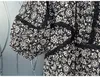 Blusas de mujer Blusas Feminino 2022 Primavera Verano Moda Tops Mujeres de alta calidad Vintage Estampado floral Ahueca hacia fuera Bordado Casual Suelto