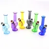 Mini Kit de tubos extraíbles portátiles de vidrio colorido Hierba seca Filtro de tabaco Tazón de metal Pipa de agua Diseño innovador Cachimba Fumar Shisha Cigarrillo Bong Titular DHL