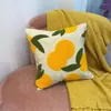 Oreiller Décor À La Maison Couverture Décoratif Cas Moderne Nordique Orange Fruits Coton Fil Broderie Canapé Chaise Coussin