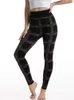 طماق المرأة chsdcsi pants sports sexy leggins عالية الخصر منقو