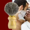 Herramientas de maquillaje Pure Badger Hair Shave Brush Nudo 21 mm Peluquería Brocha de afeitar Mango de madera Cepillo de afeitar húmedo tradicional Mango Nudo 25 mm para hombres 221119