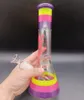 10,5 Zoll bunte Glas-Bongbecher-Wasserpfeifen mit leuchtendem Lizard Cool Oil Dab Rigs mit 18-mm-Innenrohren