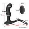 Anal Toys Male Prostate Massage Vibrator Plug Silicone Waterproof Massager Stimulator Butt Fördröjning Ejakulation Ring Toy for Men 221121