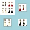 Dangle Chandelier Vintage Glitter Tassel Earrings For Women In Four Colors Are A Versatile Winter Accessory Drop Delivery Jewelry Dho9B