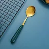 Dinnerware Sets Stainless Steel Coffee Spoon Round Head Korean Style Spoons Honey Dessert Tableware Mixing Western