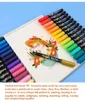 Painting Pens 36 Colors Acrylic Paint Brush Marker Pen for Rock Stone Ceramic Glass Wood Canvas DIY Art Making Supplies 221119