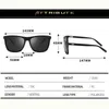 ZXWLYXGX Brand Design Polarized Sunglasses Driver Shades Male Retro Vintage Sun Glasses Men Spuare Mirror UV400 4465647