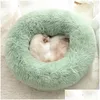 Kennels Pens Super Soft Plush Dog Bed Confortevole Pet Kennel Winter Warm Cat And Puppy Cushion Mat Sofa Washable Hondenmand Drop D Dhvl7