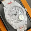 ساعة Wristwatches Diamond Watch Mens ساعة ميكانيكية أوتوماتيكية الساعة 40 مم مصنوعة من 904L Stainls Steel Montre DE256C