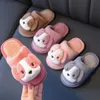 Slipper Baby Winter S Girls Cartoon Dog не скольжение мягкая дно обуви для малышей дети теплые бархатные дети дома S 221121