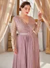 Plus la taille Robes TOLEEN Femmes Plus La Taille Maxi Robes De Luxe Designer Chic Élégant Grand À Manches Longues Soirée De Bal De Mariage Robe Vêtements 221121