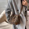 Bolsos de noche Leopard Small PU Leather Women Bucket Crossbody Fall Designer Shoulder Bag Luxury Brand Ladies Bolso Lady Trend Tote 221119