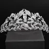 Luxury Wedding Flower Crowns and Tiaras for Women Silver Color Headpiece Bridal Hair Accessories Fashion Jewelry Gift