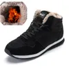 Boots Men Winter Shoes Plus Tamanho 48 Mantenha os tênis de couro de couro de tornozelo quente Botas Sneakers S 221119