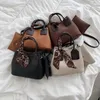 Evening Bags 2-in-1 Fashion Women Handbag Begs Designer High-capacity Shoulder Bag Female Crossbody Bucket