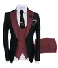 Mens Suit Blazers Slim Fit Fashion 3 조각 남성복 정식 비즈니스 샴페인 베이지 색 턱시도 웨딩 신랑을위한 Rugular Blazerpantsvest 221121