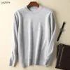 Men's Sweaters 100% pure Mink Cashmere O-Neck Pullovers Knit Large Size Winter Tops Long Sleeve High-End Jumpers 221121