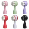 3D Flower Shape Deep Skin Cleaning Tools Double Head Silicone Facial Massager Borstar Soft Fiber Face Washing Brush