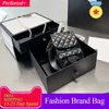 Kvinnor ryggsäck väska mode axelväskor designer fashional fyrkantig läder handväskor kedja handväska guld väskor plånbok på kedjeshopping