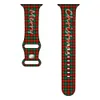 Smart Straps Xmas Merry Merry Christmas Printed Silicone Strap Watchband Sport Bracelet Band Fit Iwatch Series 8 Ultra 7 6 SE 5 4 3 for Apple Watch 38 42 41 44 45mm Wristband