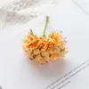 Dekorativa blommor 10 cm konstgjorda nejlikor bröllop dekoration leveranser som håller diy bukett falska växter heminredning