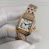 4 Style Dames Avec Boîte Montres Femmes Petite Taille 22MM Or Rose Argent Cadran Romain Bracelet Femme Quartz Modèle Acier Or Jaune 18k Robe Cadeau Montre