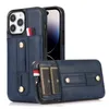 Shockper Phone Case для iPhone 14 13 12 11 Pro Max XS XS 7 8 плюс плагинные карты Кольцевой кронштейн PU Кожаный защитный чехол