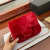 CC Bags Luxury Brand Axel Bags Womens Classic Mini Flap Sqaure Fluffy Bags Gold Metal Matelasse Chain Crossbody Purse Cosmetic Case Turn Turn