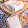 Gift Wrap 100pcs/set White Bottle Cookie Bags Letter Flat Self Stand Food Biscuit DIY Baking Packing Plastic Machine Seal Bag