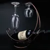 Stołowe stojaki na wino kreatywne metalowe szklanki szklane uchwyt na stojak na półkę w kształcie winogronowa wyświetlacz półki 221121