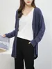 Kvinnors stickor 2022 Spring Summer Casual Loose Women Cardigan l￥ng￤rmad Modal Thin Coat Shirt Kvinnliga solskyddskl￤der Y6582