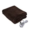 Elektrisk filt USB -uppvärmningsresor Maskin tvättbar för bäddsoffa 3 nivåer Portable Winter Warm Soft Plush Car Shawl Camping 221119