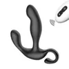 Vibromasseur Prostate Massager Male Sex Toys Jouet avec 10 Modes de Vibration Télécommande Anal Butt Plug MO7R