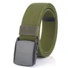 Cintos de alta qualidade Canvas de nylon masculino e feminino Automático Fivelel Belt Fashion Casual Fashion Travel Travel Wear