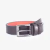 Bälten Autumn and Winter Men's Fashion Honeycomb Pattern Versatile Needle Buckle Wide Belt