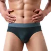 Underpants Men Brief sexy Brief biancheria intima Nylon Soft comodo snello con cinturino da uomo Penis Case gay