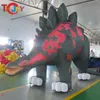 Aktiviteter 6m 20ft lång jätte uppblåsbar dinosaurie Stegosaur Cartoon Model för Prak Advertising Yard Decoration med luftblåsare