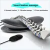 Back Massager Lumbal Spine Massager Neck Traction Multifunktionell uppbl￥sbar Hot Compress Vibration Lufttryck Midja Massage varm